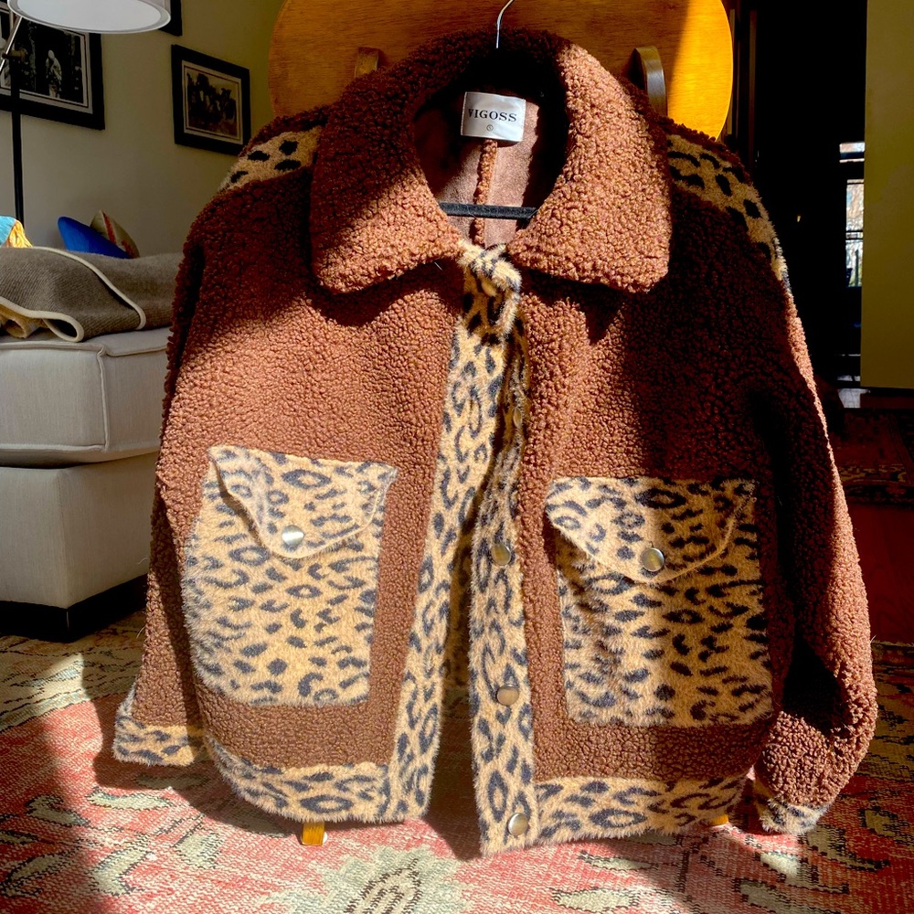Anthropology fleece jacket